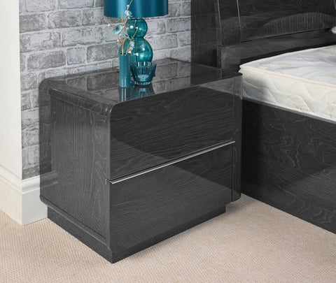 High Gloss Storage Bed