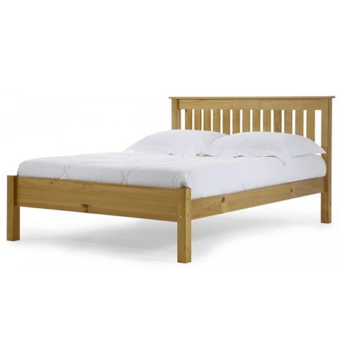 Manila Pine 4ft Double Bed with Low Foot End