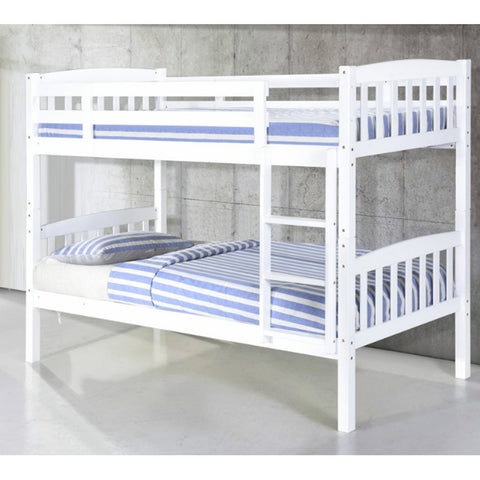 Ashbrook Solid Wood Bunk Bed White