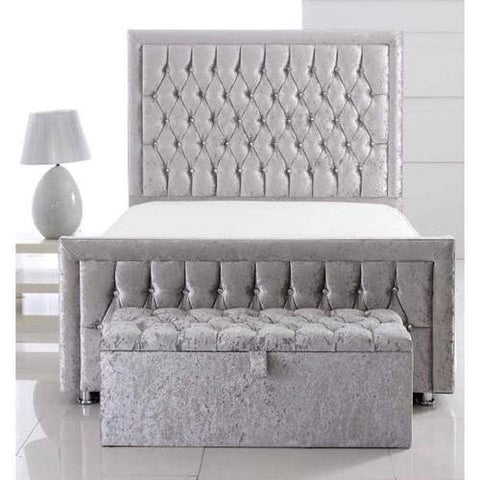 Bella Studded Double Bed Frame