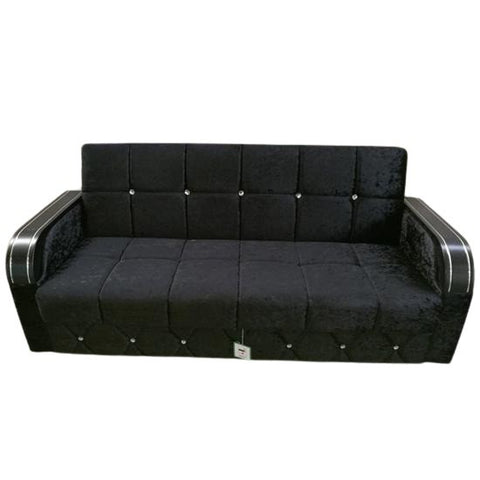 Black Velvet 3 Seater Sofa