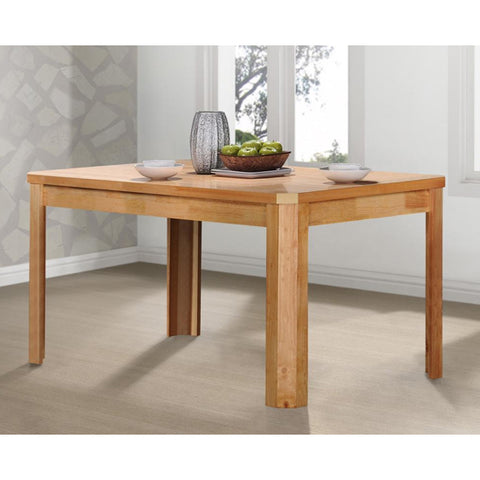 Blake Large Wooden Dining Table In Light Oak