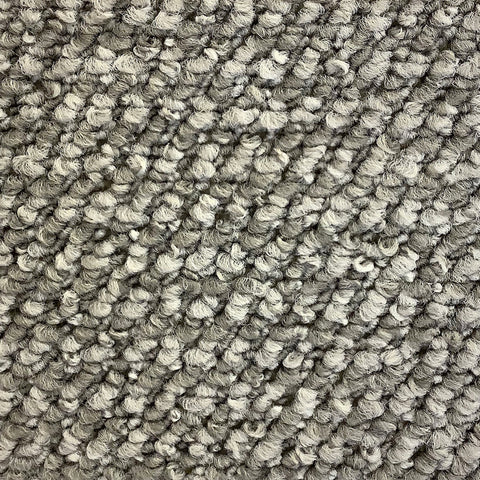 Conan 100% Polypropylene Feltback Carpet in Silver