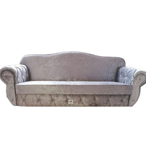 Premium Grey Velvet 3 Seater Sofa