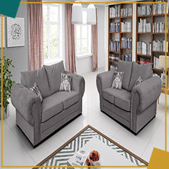 Ibiza 3+2 Sofa Set Grey