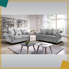 Hawaii 3+2 Sofa Set Light Grey