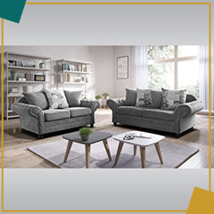 Hawaii 3+2 Sofa Set Grey