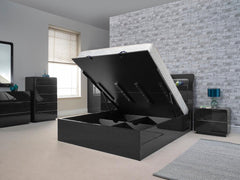 High Gloss Storage Bed